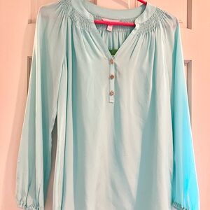 Lilly Pulitzer Seasalt Blue Elsa Top